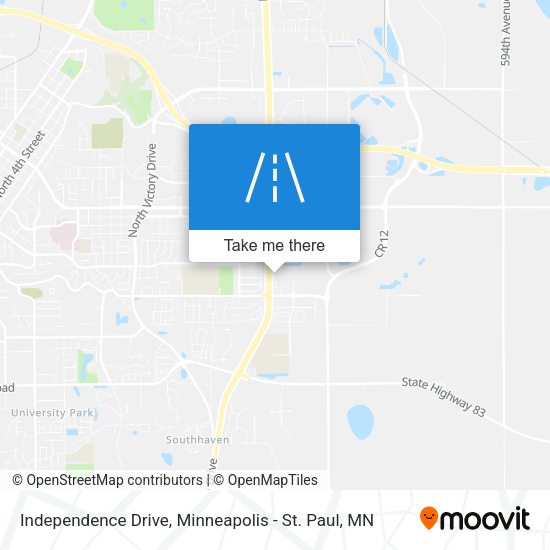 Independence Drive map