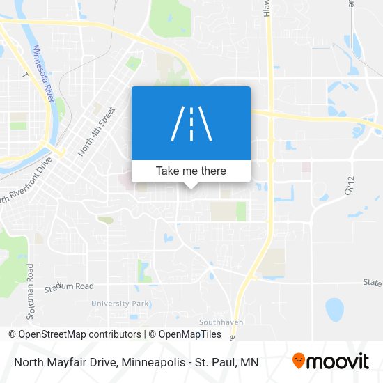 Mapa de North Mayfair Drive