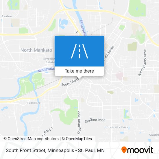 South Front Street map