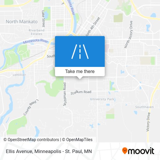 Ellis Avenue map