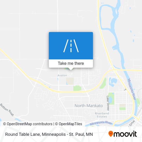 Round Table Lane map