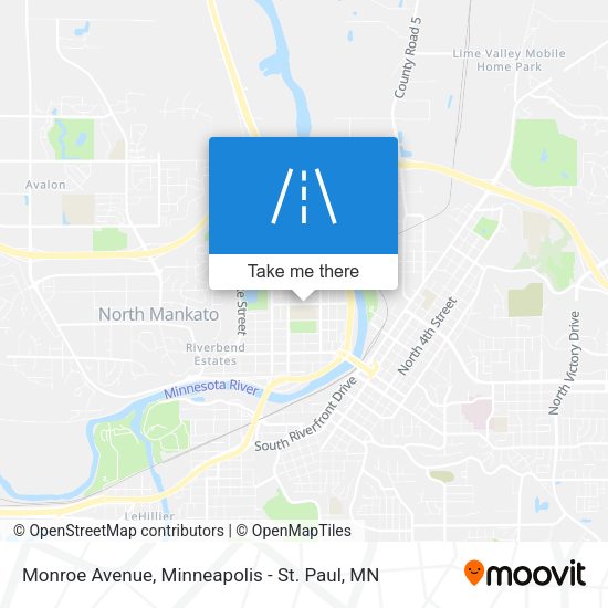 Monroe Avenue map