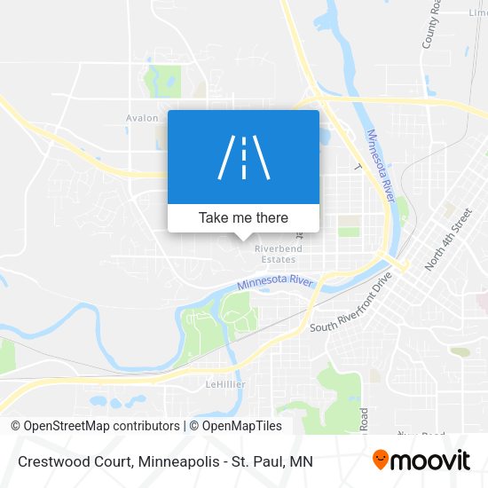 Mapa de Crestwood Court
