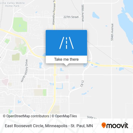 Mapa de East Roosevelt Circle