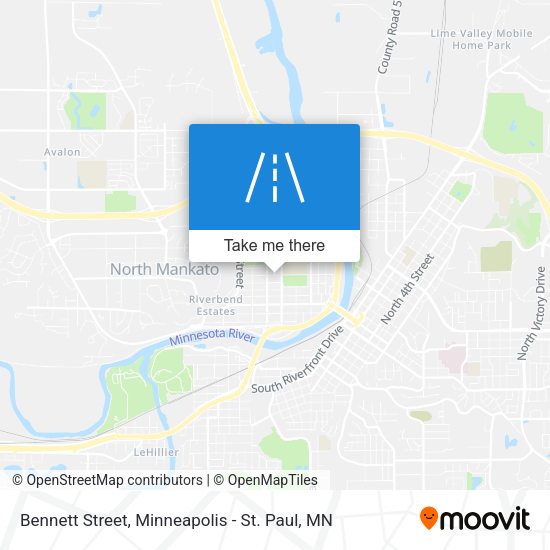 Mapa de Bennett Street