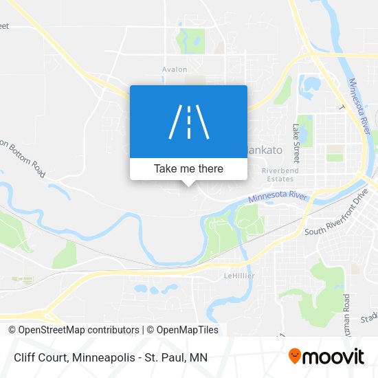 Cliff Court map