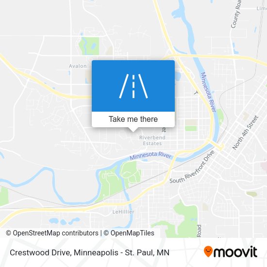 Crestwood Drive map