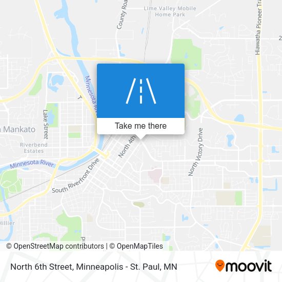 Mapa de North 6th Street