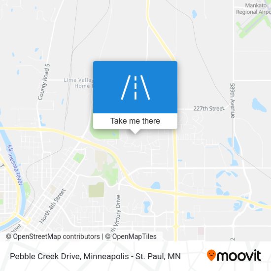 Pebble Creek Drive map