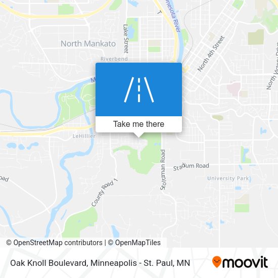 Oak Knoll Boulevard map