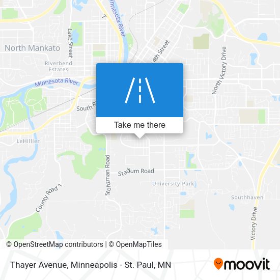 Mapa de Thayer Avenue