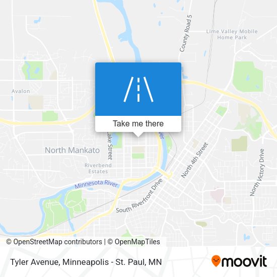 Tyler Avenue map