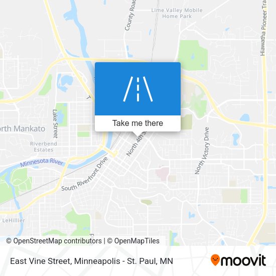 Mapa de East Vine Street