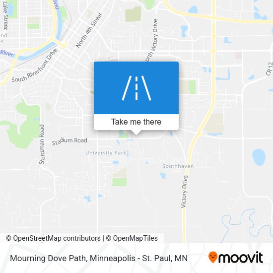 Mourning Dove Path map