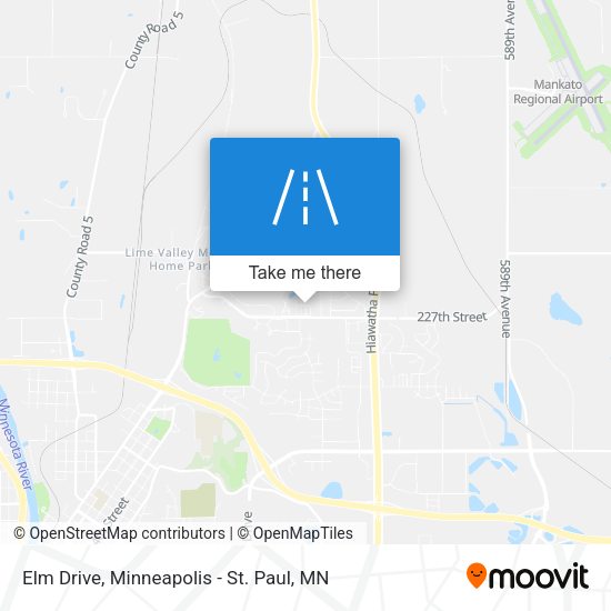 Elm Drive map