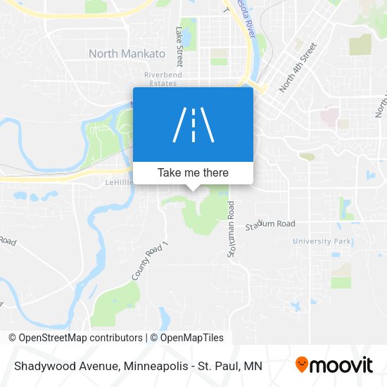 Shadywood Avenue map