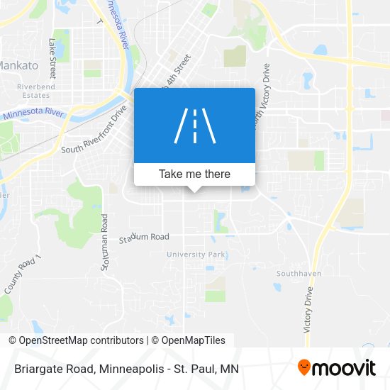 Briargate Road map