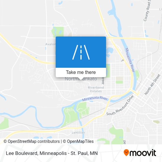 Mapa de Lee Boulevard