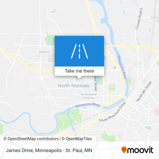 James Drive map