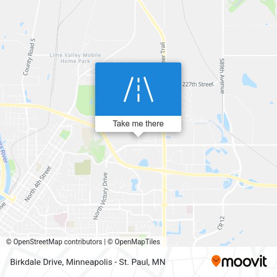Birkdale Drive map