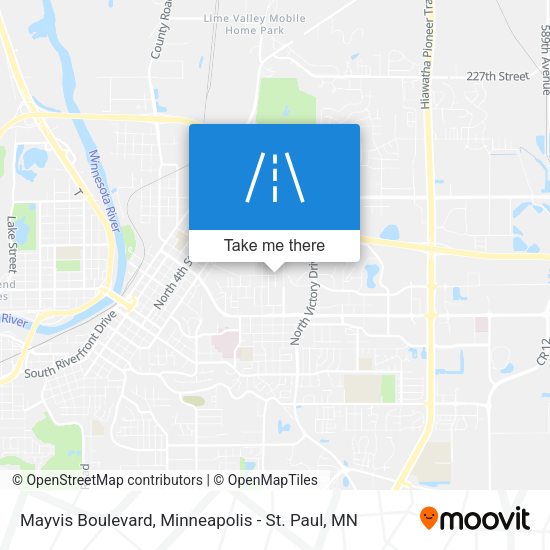 Mayvis Boulevard map