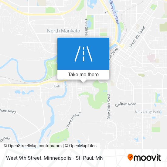 Mapa de West 9th Street