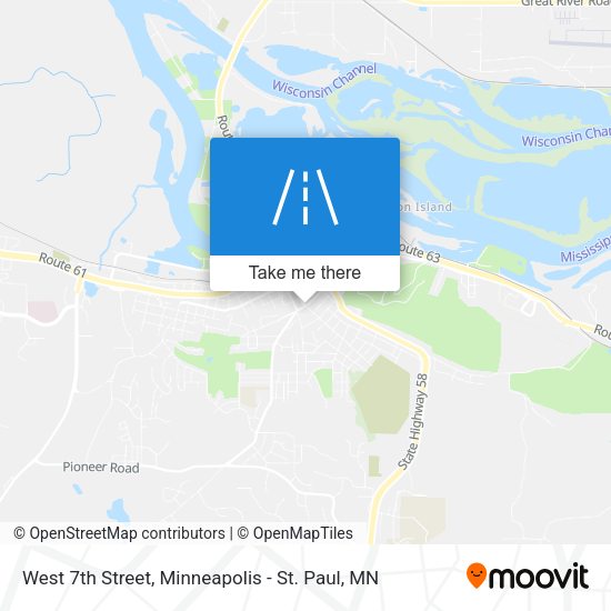 Mapa de West 7th Street