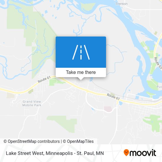 Lake Street West map