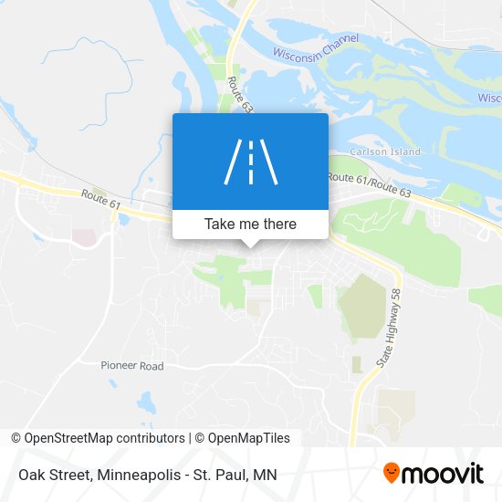 Oak Street map