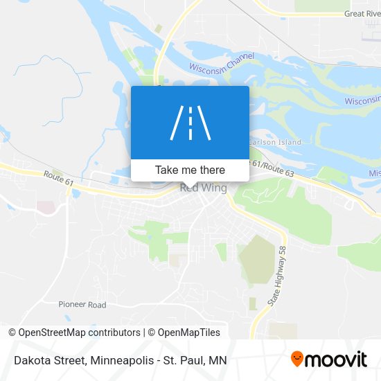 Dakota Street map