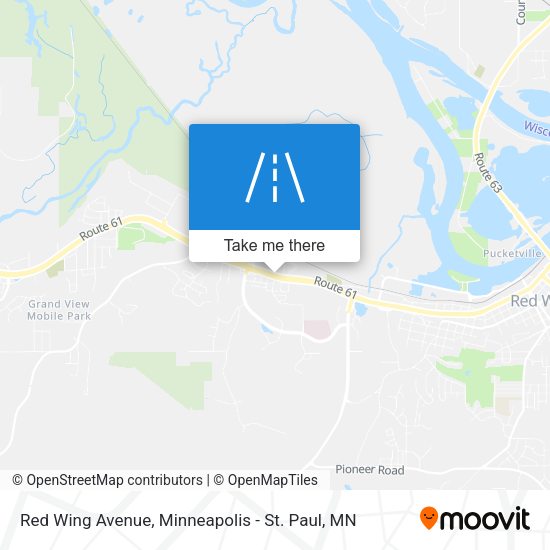 Red Wing Avenue map