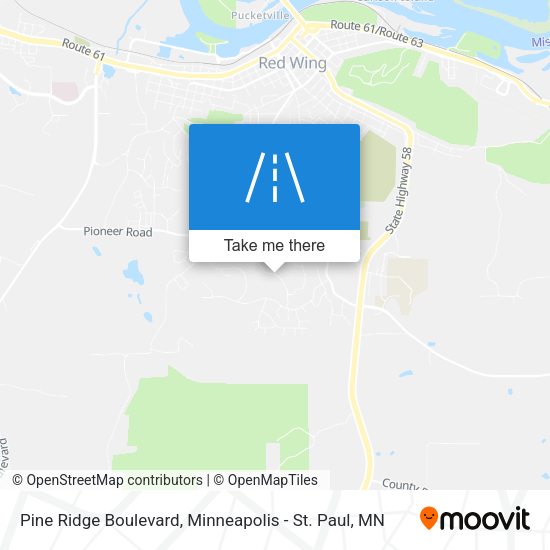 Mapa de Pine Ridge Boulevard