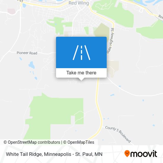 White Tail Ridge map