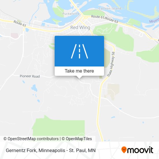 Gernentz Fork map