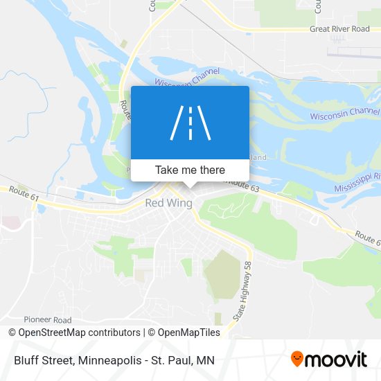 Bluff Street map