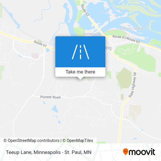 Mapa de Teeup Lane