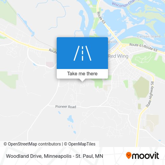 Woodland Drive map