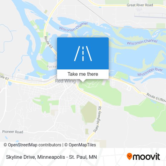 Skyline Drive map