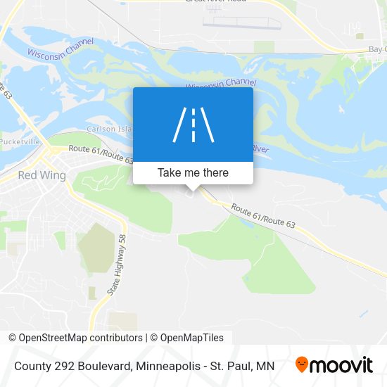 County 292 Boulevard map