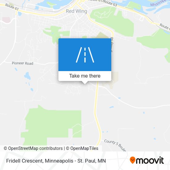 Fridell Crescent map