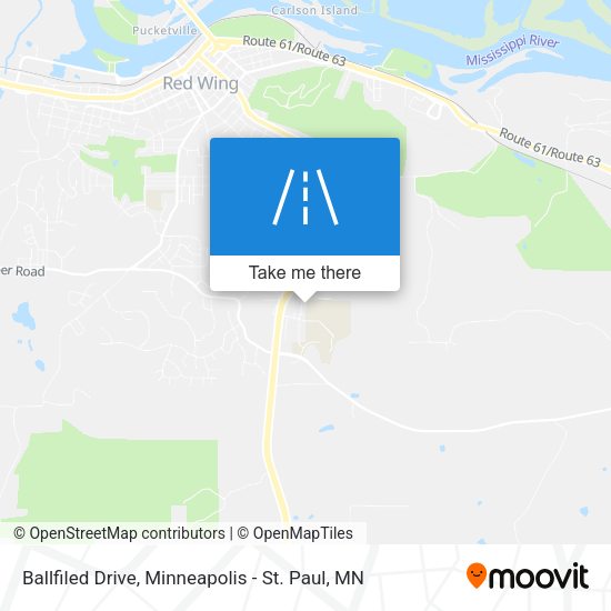 Ballfiled Drive map