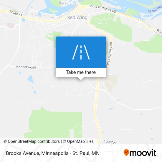Brooks Avenue map