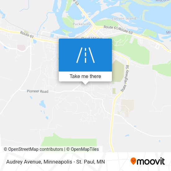 Audrey Avenue map