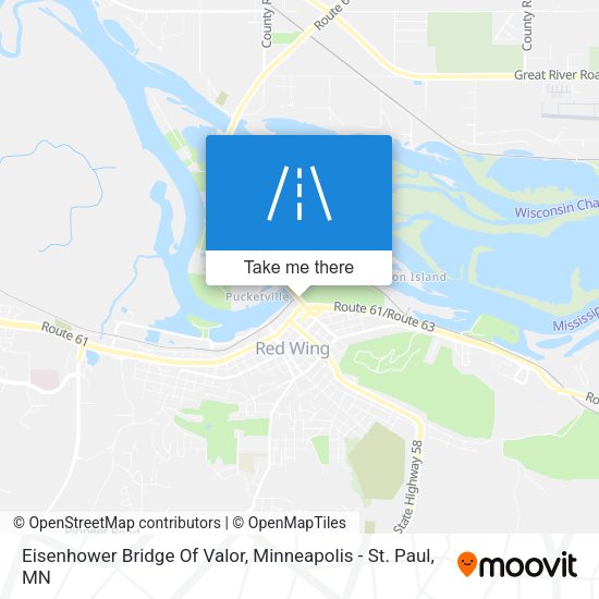 Mapa de Eisenhower Bridge Of Valor
