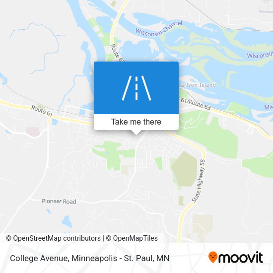 College Avenue map