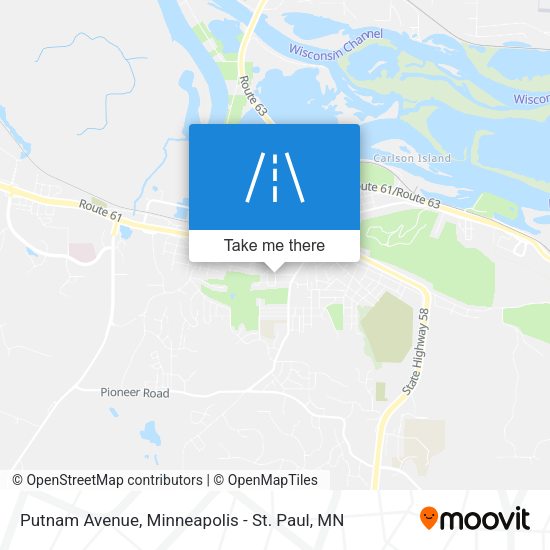 Mapa de Putnam Avenue