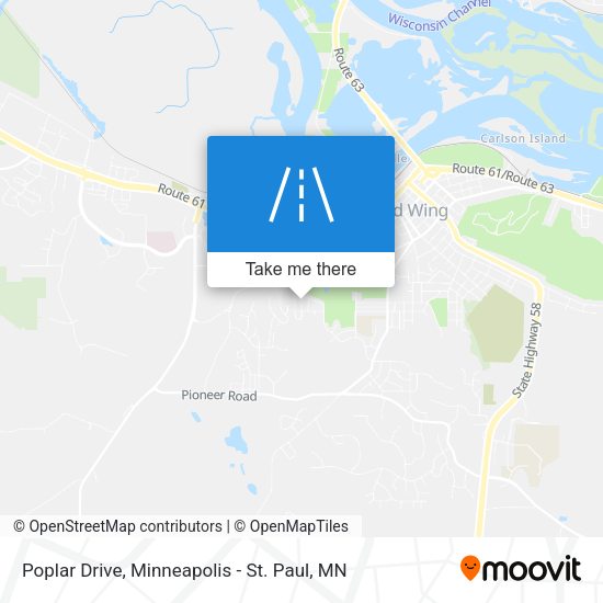Poplar Drive map