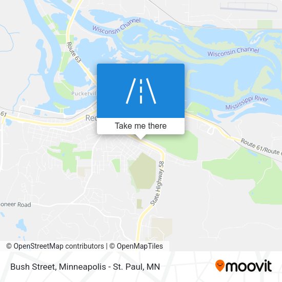 Bush Street map