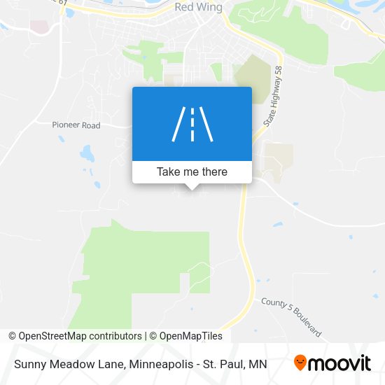 Sunny Meadow Lane map