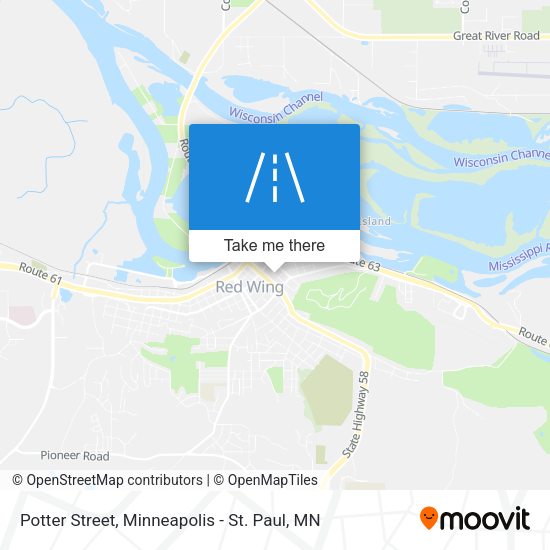 Potter Street map